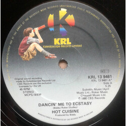 Hot Cuisine Dancin' Me To Ecstasy USED VINYL 12INCH 45 RPM