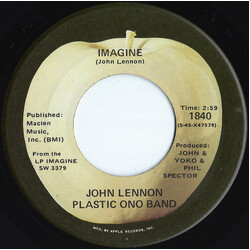 John Lennon / The Plastic Ono Band Imagine USED VINYL 7INCH SINGLE 45 RPM