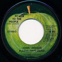 John Lennon / The Plastic Ono Band Power To The People USED VINYL 7INCH 45 RPM SINGLE STEREO