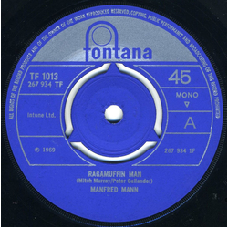 Manfred Mann Ragamuffin Man Vinyl 7" USED