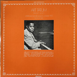 Art Tatum Piano Solo - Unreleased Private Sessions October 1952 New-York Vinyl LP USED