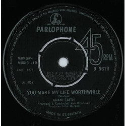 Adam Faith You Make My Life Worthwhile USED VINYL 7INCH 45 RPM