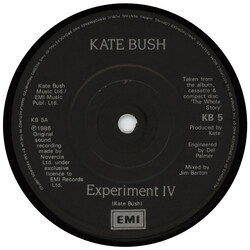 Kate Bush Experiment IV USED VINYL 7INCH 45 RPM PROMO