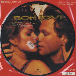 Bon Jovi Please Come Home For Christmas USED VINYL 7INCH PICTURE DISC LIMITED EDITION