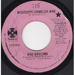Bad Bascomb Mississippi Gambler Man / Woman Connoisseur USED VINYL 7INCH 45 RPM SINGLE PROMO