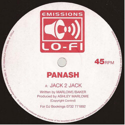 Panash Jack 2 Jack USED VINYL 12INCH 45 RPM 33 S RPM