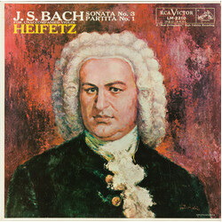 Johann Sebastian Bach / Jascha Heifetz Sonata No. 3 / Partita No. 1 (For Unaccompanied Violin) Vinyl LP USED
