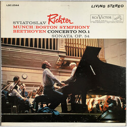 Sviatoslav Richter / Charles Munch / Boston Symphony Orchestra / Ludwig van Beethoven Concerto No. 1 / Sonata Op. 54 Vinyl LP USED