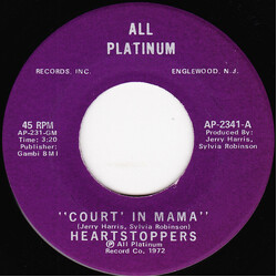The Heartstoppers Court' In Mama USED VINYL 7INCH 45 RPM