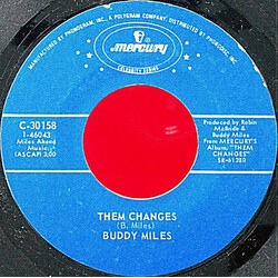 Buddy Miles Them Changes / Down By The River USED VINYL 7INCH 45 RPM