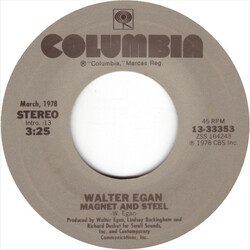 Walter Egan Magnet And Steel / Only The Lucky USED VINYL 7INCH 45 RPM SINGLE REISSUE STYRENE