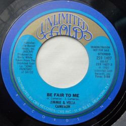 Jimmie & Vella Cameron Be Fair To Me USED VINYL 7INCH 45 RPM SINGLE PROMO