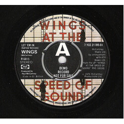 Paul McCartney & Wings Let 'Em In (Edited Version) USED VINYL 7INCH SINGLE PROMO