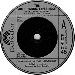 The Jimi Hendrix Experience Burning Of The Midnight Lamp USED VINYL 7INCH 45 RPM SINGLE REISSUE