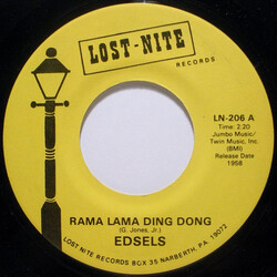 The Edsels Rama Lama Ding Dong / Bells USED VINYL 7INCH 45 RPM REISSUE