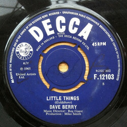 Dave Berry Little Things / I've Got A Tiger By The Tail VINYL 7" USED