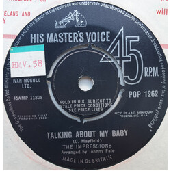 The Impressions Talking About My Baby USED VINYL 7INCH SINGLE
