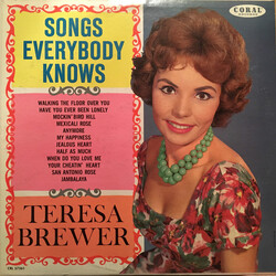 Teresa Brewer Songs Everybody Knows Vinyl LP USED