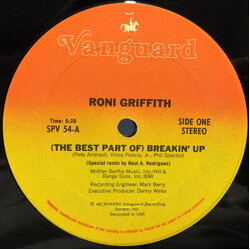 Roni Griffith (The Best Part Of) Breakin' Up USED VINYL 12INCH 33 S RPM