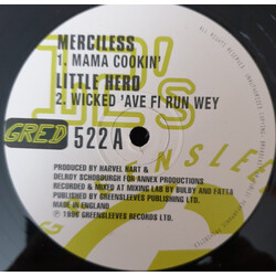 Merciless / Little Hero / Anthony Malvo / Action Fire Mama Cookin' / Wicked 'Ave Run Wey / Jah Mek Me Stronger / On A Mission USED VINYL 12INCH 45 RPM