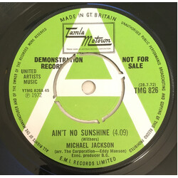 Michael Jackson Ain't No Sunshine USED VINYL 7INCH 45 RPM SINGLE PROMO