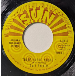 Carl Perkins Blue Suede Shoes / Honey, Don't! USED VINYL 7INCH 45 RPM SINGLE REISSUE STYRENE