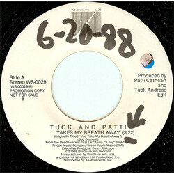 Tuck & Patti Takes My Breath Away USED VINYL 7INCH 45 RPM PROMO