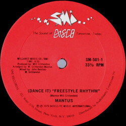 Mantus (Dance It) Freestyle Rhythm USED VINYL 12INCH 33 S RPM