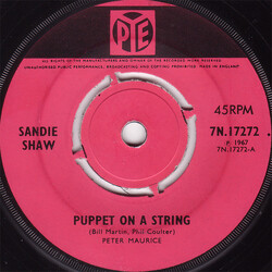 Sandie Shaw Puppet On A String USED VINYL 7INCH 45 RPM SINGLE
