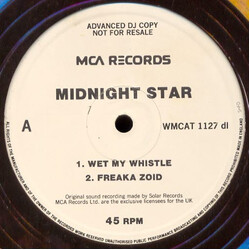 Midnight Star Wet My Whistle USED VINYL 12INCH PROMO 45 RPM