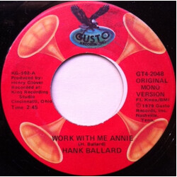Hank Ballard Work With Me Annie USED VINYL 7INCH 45 RPM SINGLE REISSUE MONO