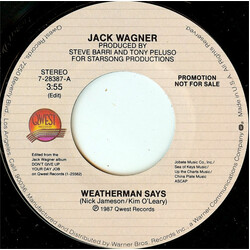 Jack Wagner Island Fever USED VINYL 7INCH 45 RPM PROMO