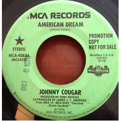 John Cougar Mellencamp American Dream / Oh, Pretty Woman USED VINYL 7INCH 45 RPM SINGLE PROMO