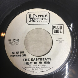 The Easybeats Friday On My Mind USED VINYL 7INCH 45 RPM SINGLE PROMO STYRENE
