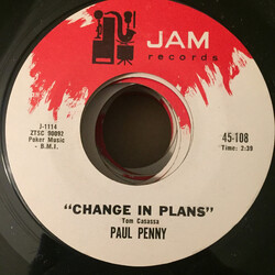 Paul Penny Change In Plans / True Fine Mama USED VINYL 7INCH 45 RPM MONO