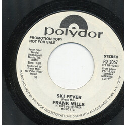 Frank Mills Ski Fever / Wherever You Go USED VINYL 7INCH 45 RPM SINGLE PROMO STYRENE