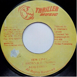 Mad Cobra / Devon Chambers Few Lines USED VINYL 7INCH SINGLE