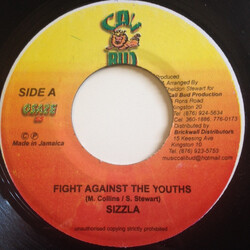 Sizzla Fight Against The Youths USED VINYL 7INCH 45 RPM