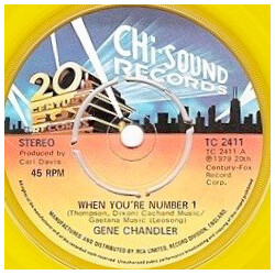 Gene Chandler When You're Number 1 USED VINYL 7INCH
