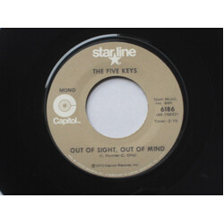 The Five Keys The Verdict / Out Of Sight, Out Of Mind USED VINYL 7INCH 45 RPM SINGLE REISSUE MONO