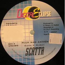 Skatta / Ninjaman Poor Man Anthem / Many More Miles USED VINYL 12INCH 45 RPM