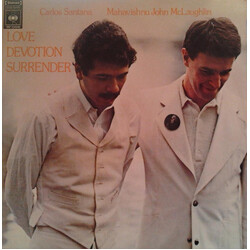 Carlos Santana / John McLaughlin Love Devotion Surrender Vinyl LP USED