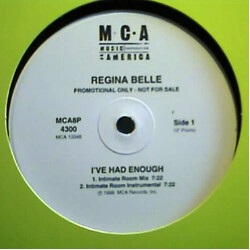 Regina Belle I've Had Enough (Hex Hector Mixes) USED VINYL 12INCH PROMO