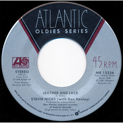 Stevie Nicks Leather And Lace / Stop Draggin' My Heart Around USED VINYL 7INCH 45 RPM
