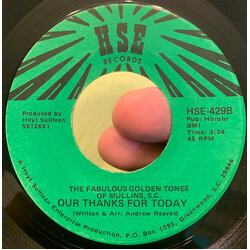 The Fabulous Golden Tones Borned Again / Our Thanks For Today USED VINYL 7INCH 45 RPM SINGLE STEREO