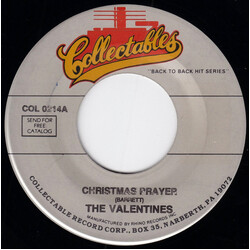 The Valentines Christmas Prayer / K-I-S-S Me USED VINYL 7INCH 45 RPM SINGLE REISSUE
