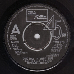 Michael Jackson One Day In Your Life / Take Me Back VINYL 7" USED
