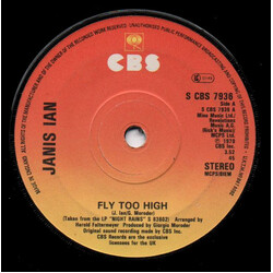 Janis Ian Fly Too High USED VINYL 7INCH 45 RPM SINGLE