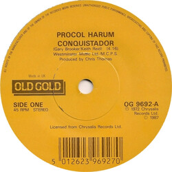 Procol Harum Conquistador / Pandora's Box USED VINYL 7INCH SINGLE 45 RPM