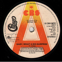 Chicago (2) Baby, What A Big Surprise USED VINYL 7INCH 45 RPM PROMO